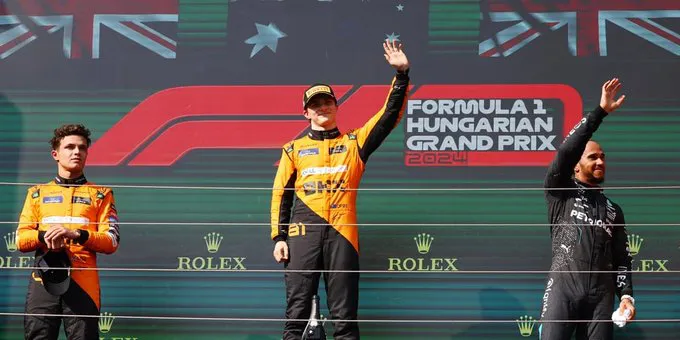 Piastri podio Hungria