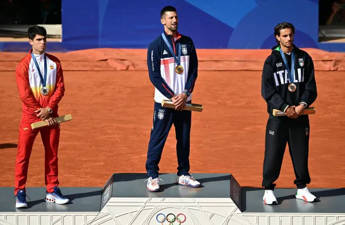 Podio tenis JJOO