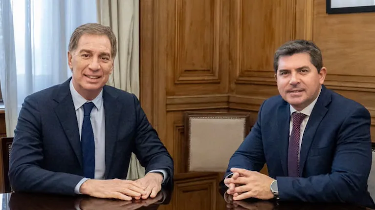 santilli-con-orrego-este-jueves-en-la-casa-rosada-foto-prensa-gobierno-ISHULZGH3ZDT5DMRWGG3SF4MRQ