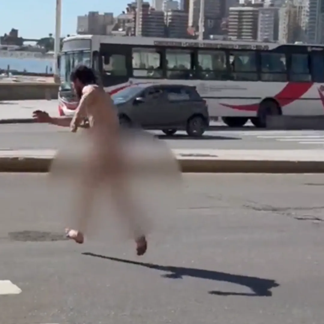 Un hombre quedó detenido tras correr desnudo por la peatonal de Mar del  Plata