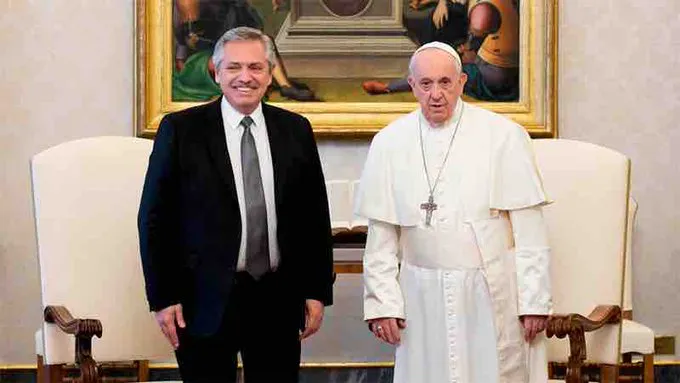 Papa Francisco y Alberto Fernández