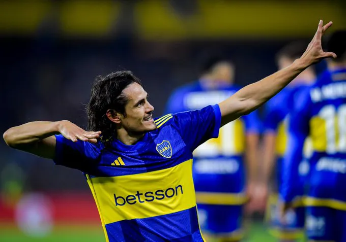 Cavani festejo