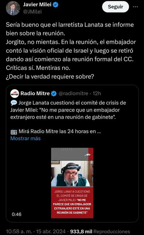 Twitter Lanata Milei Twitter Lanata Milei