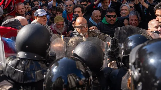 Jubilados en el Congreso